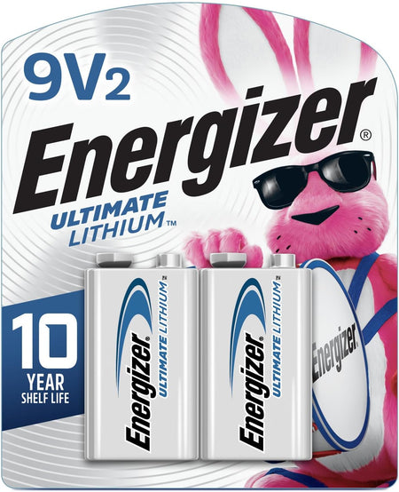 9V Batteries, Ultimate Lithium, Original Version, 2 Count